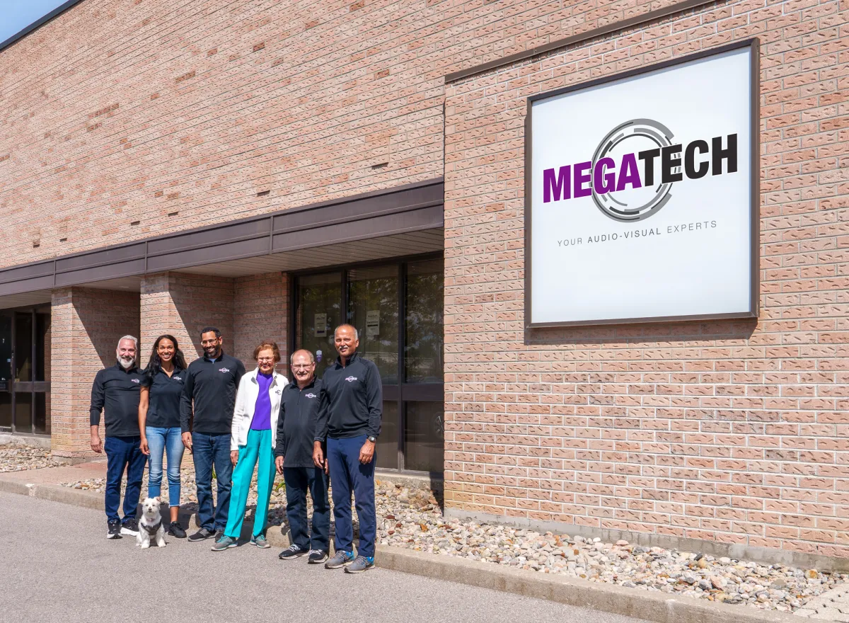 The Megatech team outside their Markham head office